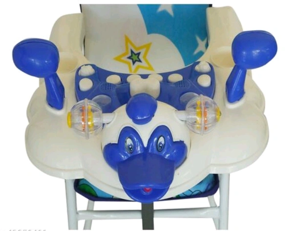 EVOHOME Babies 7 Levels Smart FeedingCushion/ ToddlerTable Chair Easy Fold Feed Baby Chair, Infant Dinning High Chair for Room/ Living/Dinning - 1 to 2 Years, Blue